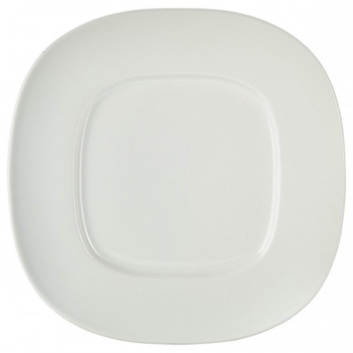 Royal Genware Wide Rim Rounded Square Plate 28cm - Pack of 4