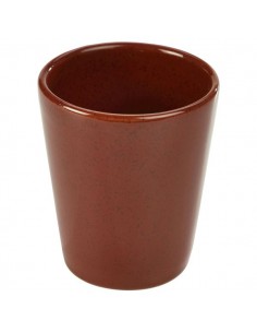 Rustic Red Conical Cup 10cm - Quantity 12
