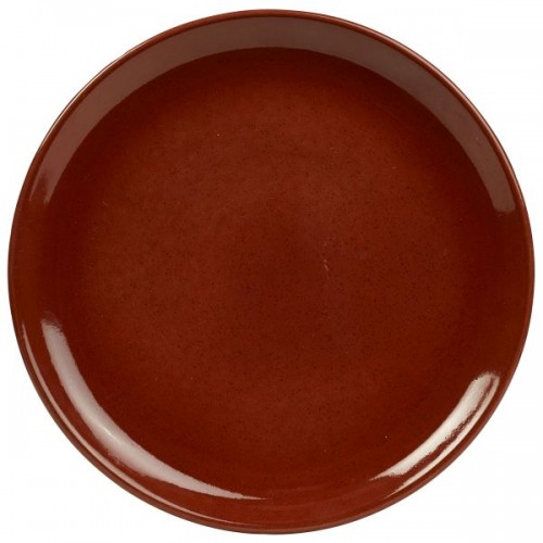 Rustic Red Coupe Plate 27.5cm - Quantity 12