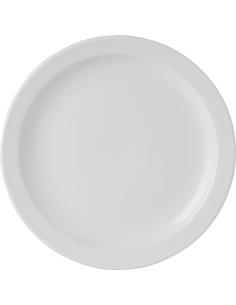 Simply Simply Tableware Narrow Rim 25.5cm/10" Plate - Pack of 6