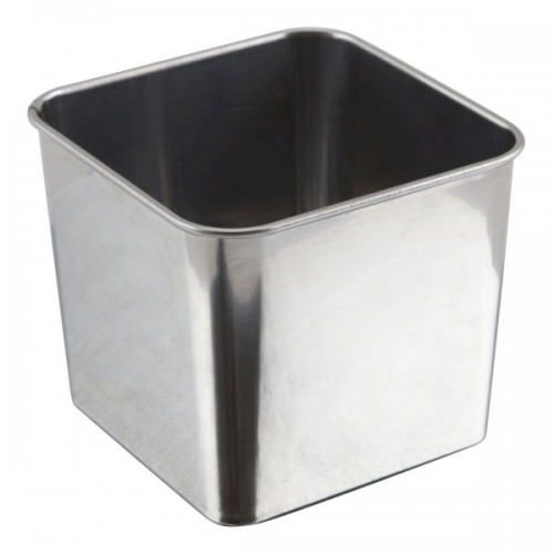 Stainless Steel Square Tub 8X8X6cm
