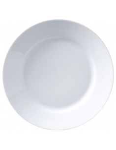 Superwhite Deep Winged Plate 28cm (Pack of 6)