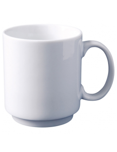 Superwhite Mug Stackable 34cl (Pack of 12)