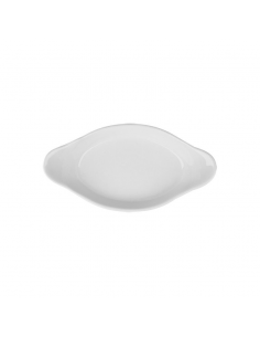 Superwhite Oval Eared Dish 25cm (Pack of 6)