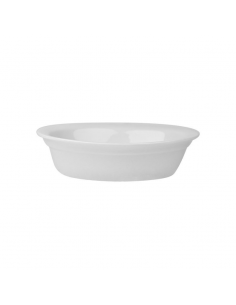 Superwhite Oval Pie Dish 17.5cm Lipped (Pack of 6)