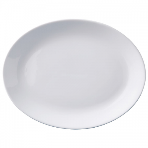 Superwhite Plate Oval 24cm (Pack of 12)