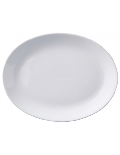 Superwhite Plate Oval 28cm (Pack of 6)
