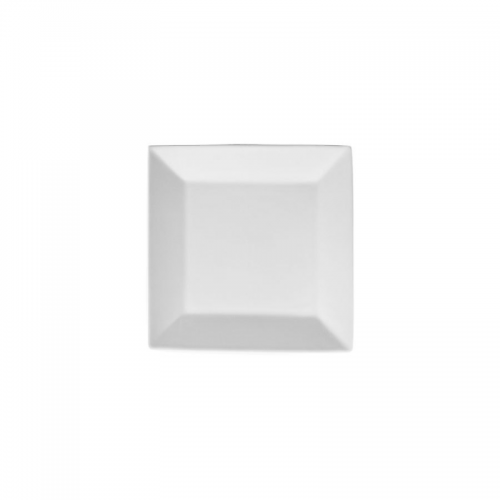 Superwhite Square Plate 8.25 inch 21cm (Pack of 6)