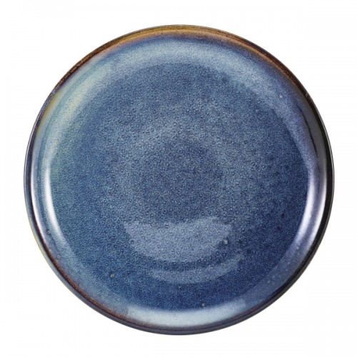 Terra Porcelain Aqua Blue Coupe Plate 19cm - Pack of 6