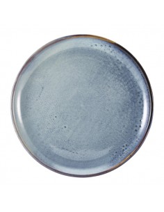 Terra Porcelain Aqua Blue Coupe Plate 27.5cm - Pack of 6