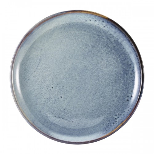 Terra Porcelain Aqua Blue Coupe Plate 27.5cm - Pack of 6