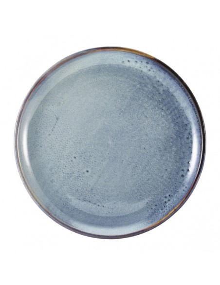 Terra Porcelain Aqua Blue Coupe Plate 27.5cm - Pack of 6