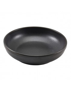 Terra Porcelain Black Coupe Bowl 23cm - Pack of 6