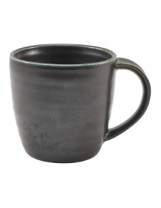 Terra Porcelain Black Mug 32cl/11.25oz - Pack of 6