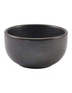 Terra Porcelain Black Round Bowl 11.5cm - Pack of 6