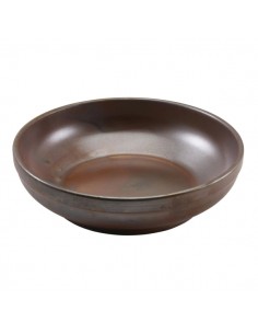 Terra Porcelain Rustic Copper Coupe Bowl 20cm - Pack of 6