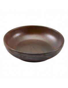 Terra Porcelain Rustic Copper Coupe Bowl 23cm - Pack of 6