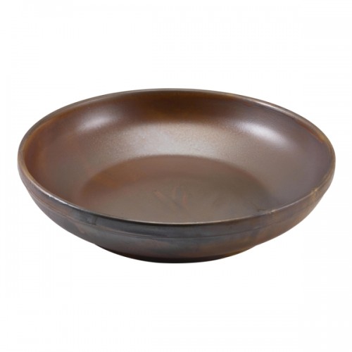 Terra Porcelain Rustic Copper Coupe Bowl 27.5cm - Pack of 6