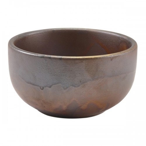 Terra Porcelain Rustic Copper Round Bowl 11.5cm - Pack of 6
