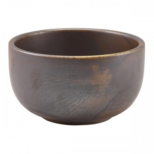 Terra Porcelain Rustic Copper Round Bowl 12.5cm - Pack of 6