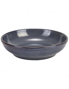 Terra Stoneware Rustic Blue Coupe Bowl 23cm - Pack of 6