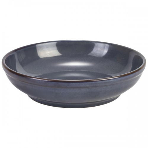 Terra Stoneware Rustic Blue Coupe Bowl 23cm - Pack of 6