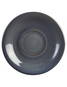 Terra Stoneware Rustic Blue Saucer 15cm - Pack of 12