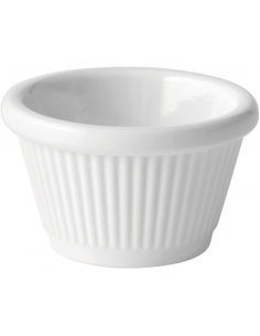 UTOPIA -Fluted White Ramekin 1oz (3cl)