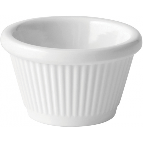 UTOPIA -Fluted White Ramekin 1oz (3cl)