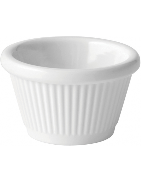 UTOPIA -Fluted White Ramekin 1oz (3cl)