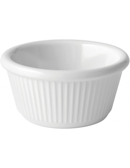 UTOPIA -Fluted White Ramekin 3oz (9cl)