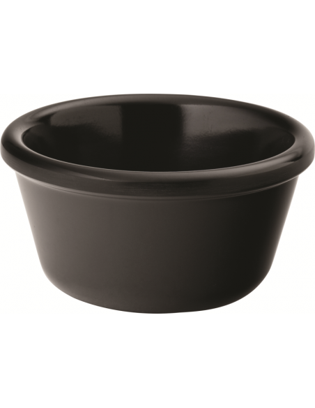 UTOPIA -Plain Black Ramekin 3oz (9cl)