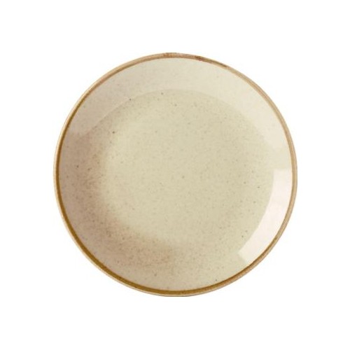 Wheat Coupe Plate 24cm / 9 1/2" - Pack of 6