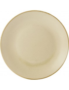 Wheat Coupe Plate 28cm/11" - Pack of 6