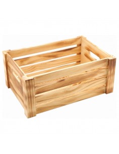 Wooden Crate Rustic Finish 34X23X15cm