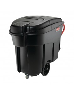 Rubbermaid Mega Brute Mobile Waste Collector Black 450Ltr