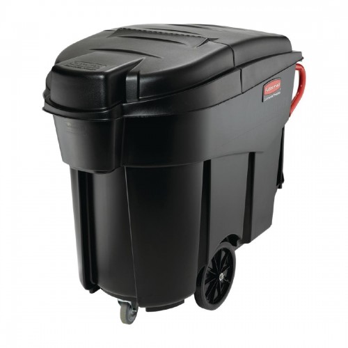 Rubbermaid Mega Brute Mobile Waste Collector Black 450Ltr