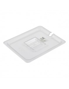 1/2 Polycarbonate GN Notched Lid Clear