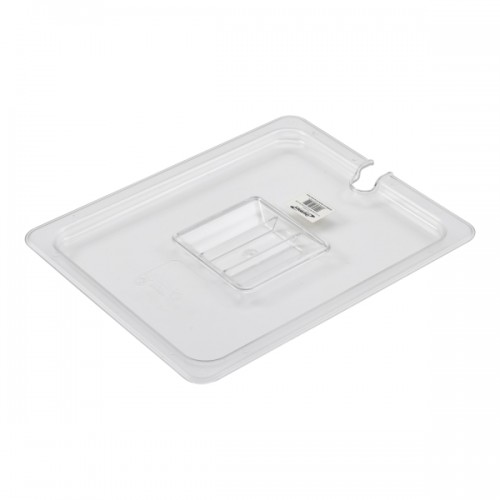 1/2 Polycarbonate GN Notched Lid Clear