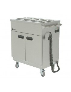 Parry 1894 845mm Wide Mobile Servery With Bain Marie Top 2
