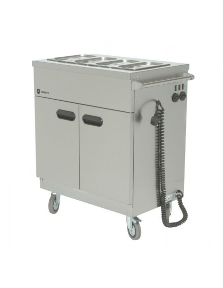 Parry 1894 845mm Wide Mobile Servery With Bain Marie Top