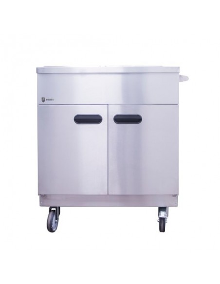 Parry 1887 845mm Wide Mobile Servery With Bain Marie Top