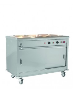 Parry MSB15 1590mm Wide Bain Marie Top Mobile Servery