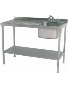 Parry SINK1260L 1200mm Single Bowl Sink With Single Left Drainer