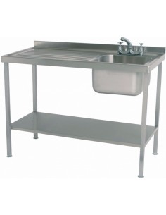 Parry SINK1270L 1200mm Single Bowl Sink With Single Left Drainer