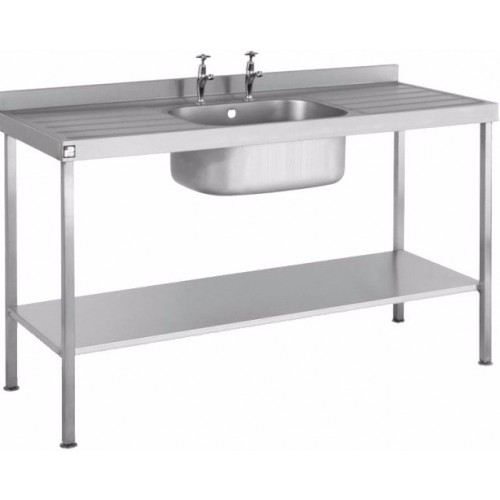 Parry SINK1660SBDD 1600mm Single Bowl Sink With Double Drainer Parry SINK1660SBDD 1600mm Single Bowl Sink With Double Drainer