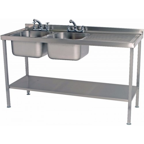 Parry SINKD1870DBR 1800mm Double Bowl Sink With Single Right Drainer
