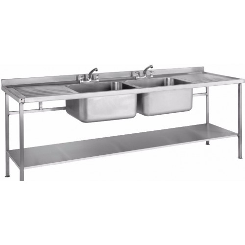 Parry SINK1860DBDD 1800mm Double Bowl Sink With Double Drainer