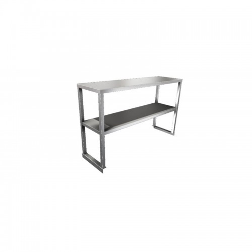 Parry SHELFTT12350 1200mm Heated Double Tier Stainless Steel Chefs Rack