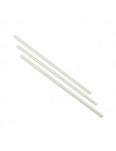 Paper Straws White 14cm (500pcs)